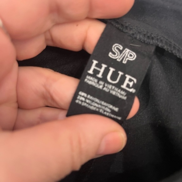 2/40$. HUE black legging size small high waist. Stirrup - Picture 3 of 5